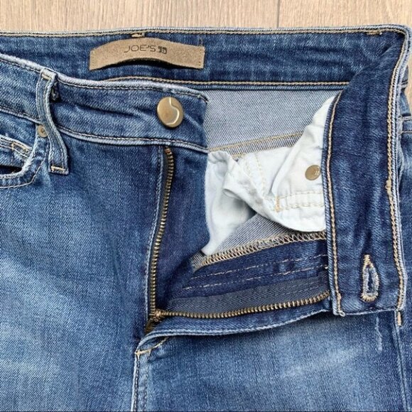 Joe's Jeans Charlie Kinkade High Rise Skinny Ankle Jeans Distressed Denim 25 - Picture 11 of 16